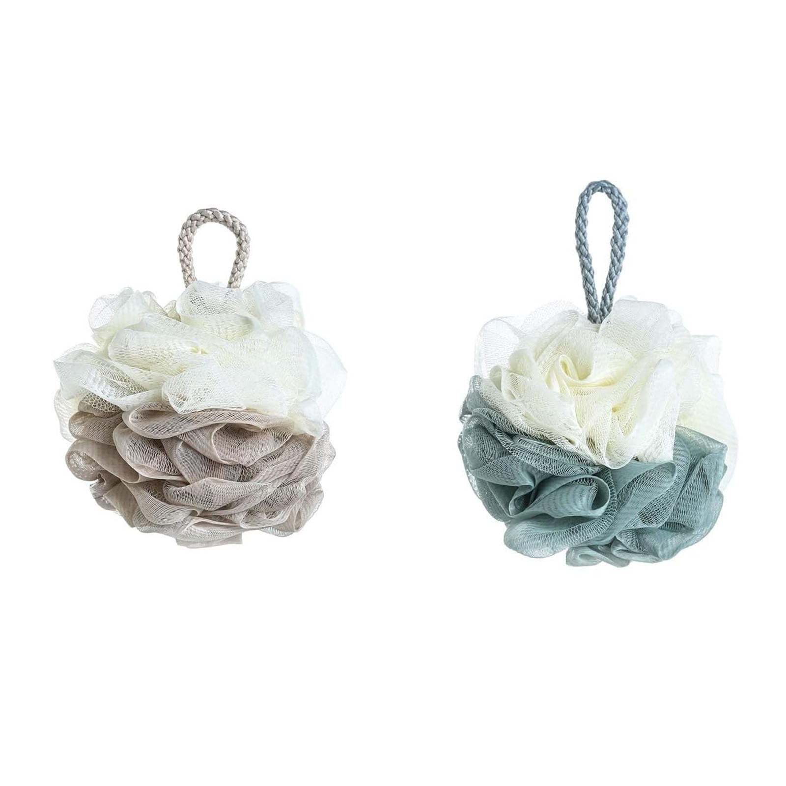 HUIKKJP ボディ泡立てネット 2 個入 超柔軟肌に優しい 花形ふわふわ 背中洗える 男女兼用 バス用品