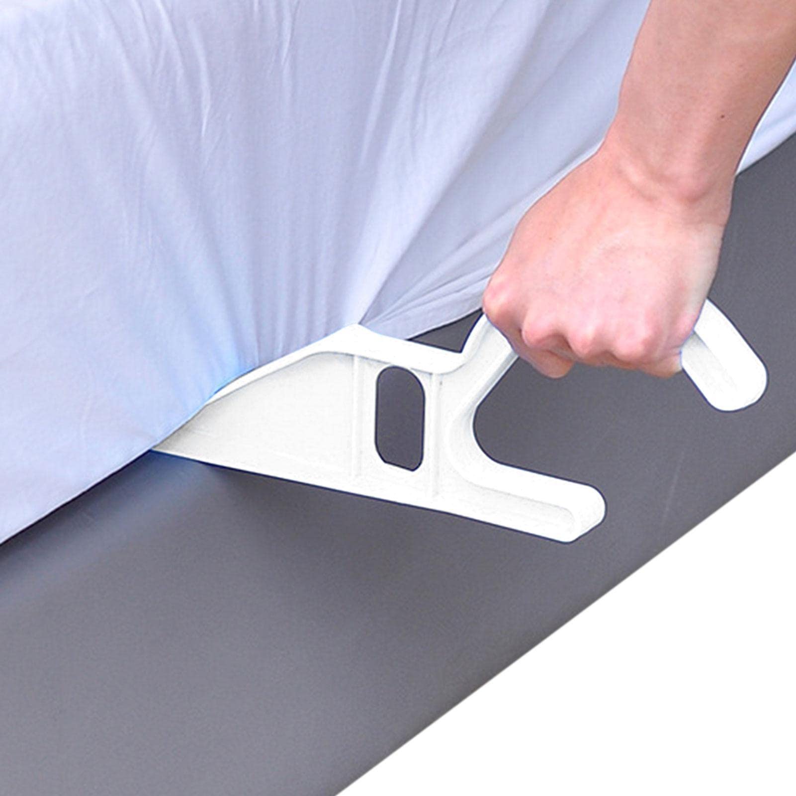 Pomurom Mattress Lifter - 2 Pack Bed Making and Mattress Lifting Tool with Ergonomic Handle, Mattress Wedge Lifter, Mattress Wedge Elevator Handy Tool, Bed Sheets Changing Helper, Back Pa in-Relief