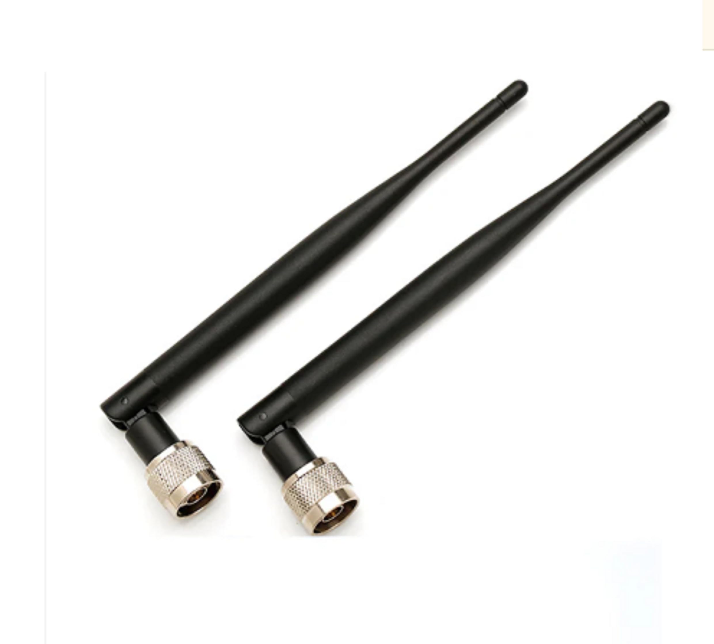 NISTECH 5dbi Rubber Duck Omni Direction Whip Antenna with N Male Connector (Pack of 2) 2.4GHz 5GHz 5.8GHz Network Card, WiFi Router Hotspot, WiFi USB Adapter 700MHz-2700MHz NRFA006-18-picture-26