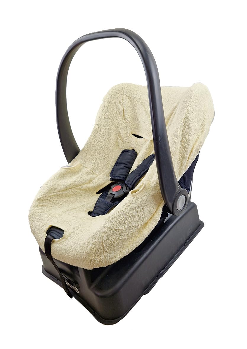 Bubabù Terry Cloth Baby Car Seat Cover Cream
