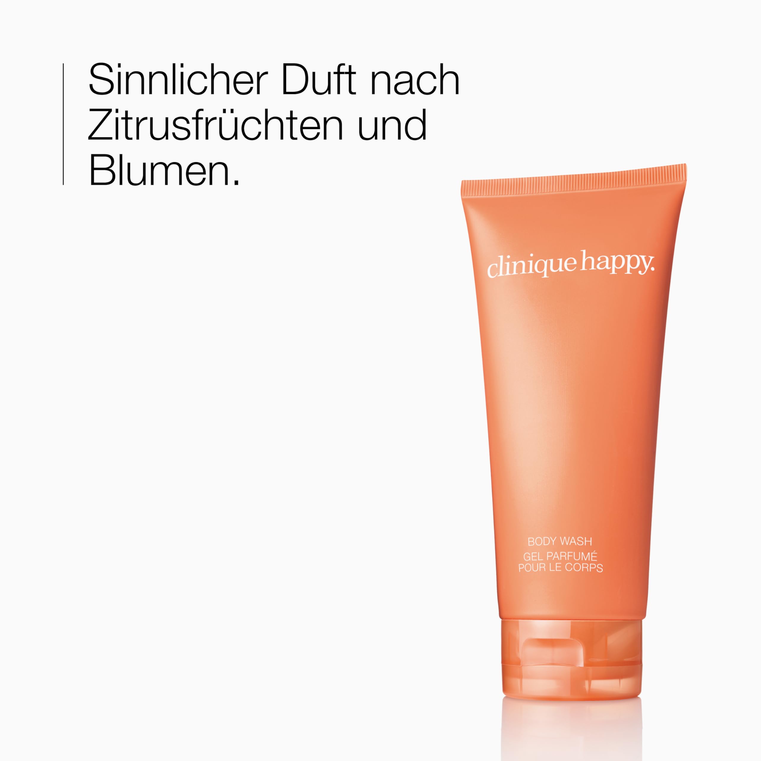 Clinique Happy™ Body Wash | Erfrischendes Duschgel mit einem Hauch von blumigem Zitrusduft | erfrischend + sinnlich, 200 ml