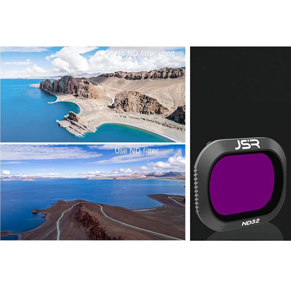 Confezione da 6 Filtri per obiettivi per fotocamera Filtri multistrato compatibili con Mavic 2 pro, filtro Cornice di modellazione integrata ad alta trasmittanza (ND4 ND8 ND16 ND32 UV CPL)