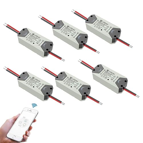 Miniatura 1 de Yasorn Interruptor inteligente WiFi eMylo Interruptor de luz de relé inalámbrico Tuya Módulo de control remoto 2.4Ghz WiFi Interruptor temporizador