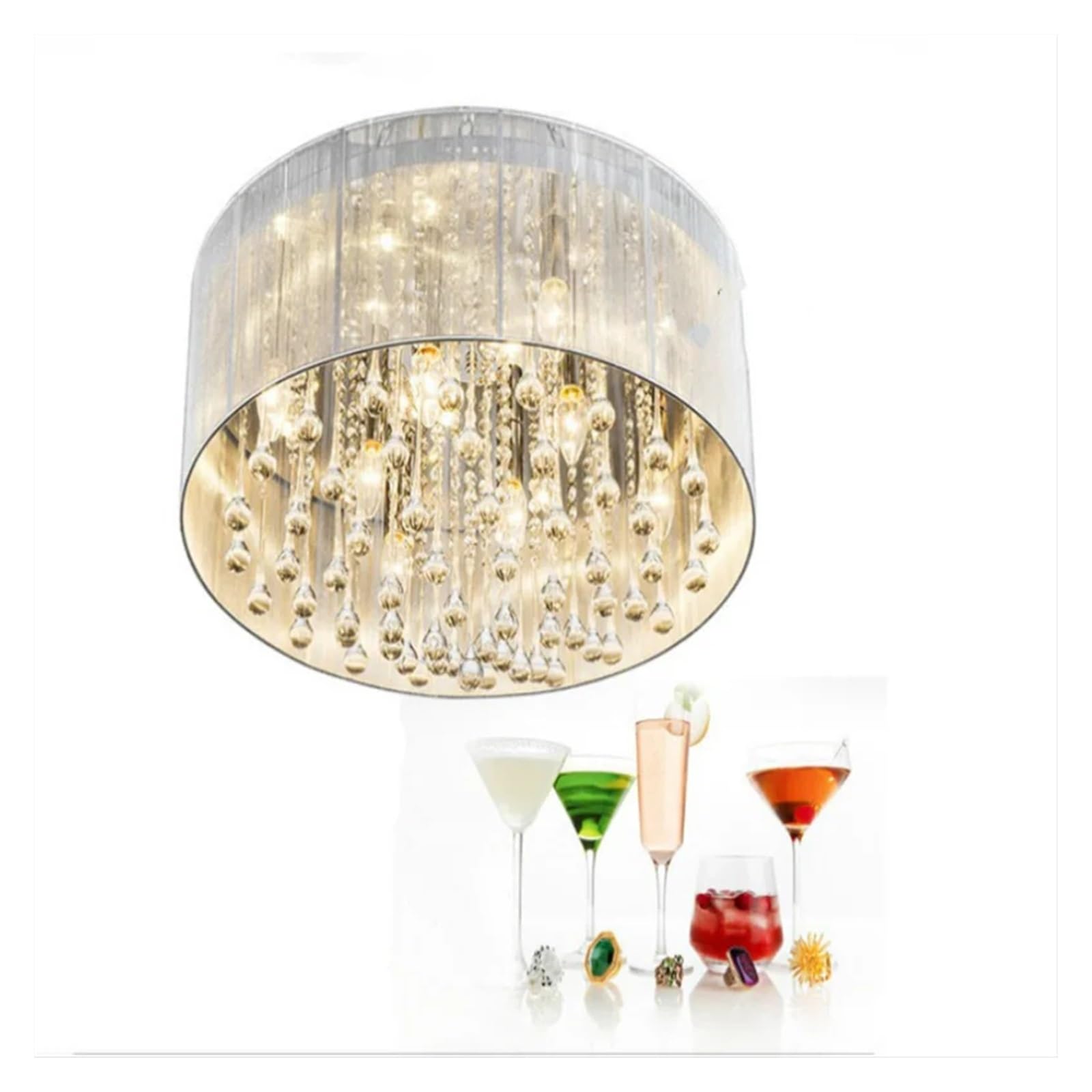 Lampy sufitowe Oświetlenie wewnętrzne domu Oświetlenie salonu LED, żyrandol sufitowy wiszący