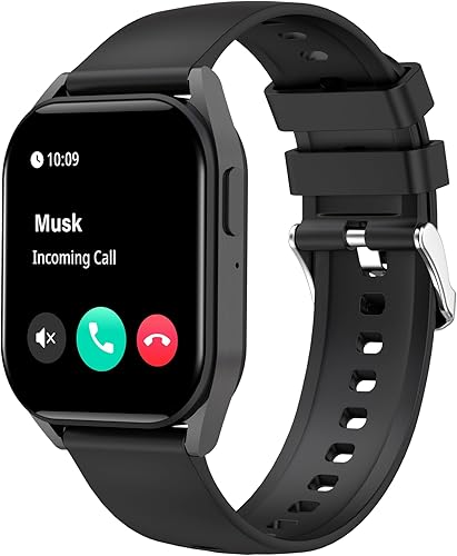 BRIBEJAT Reloj inteligente (marcaciĂłnrespuesta de llamada) Pantalla de 1.83 pulgadas, 110+ rastreador de fitness deportivo con podĂłmetro SpO2ritmo BRIBEJAT Reloj inteligente (marcaciĂłnrespuesta de llamada) Pantalla de 1.83 pulgadas, 110+ rastreador de fitness deportivo con podĂłmetro SpO2ritmo