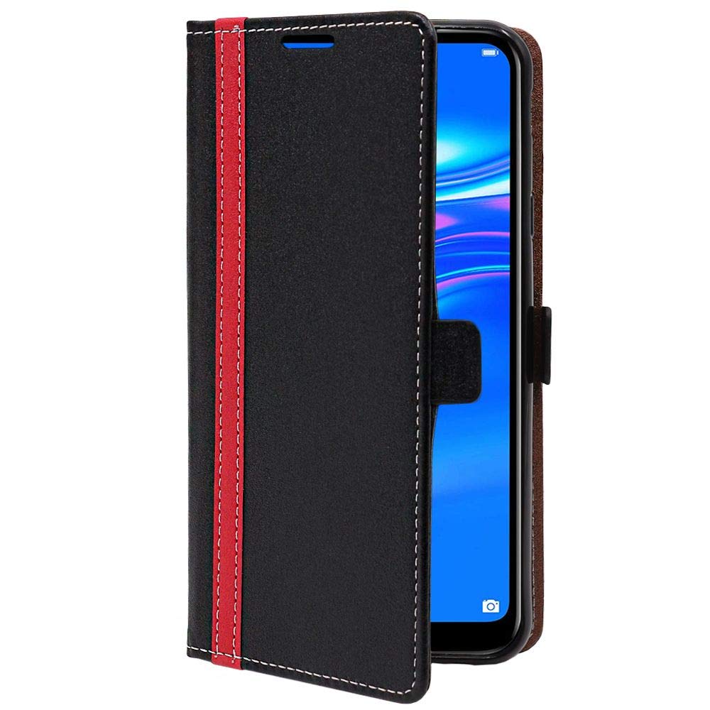 König - Cover Flip In Ecopelle Per Huawei Y7 (2019) Con Porta Carte E Supporto Multimediale - 4