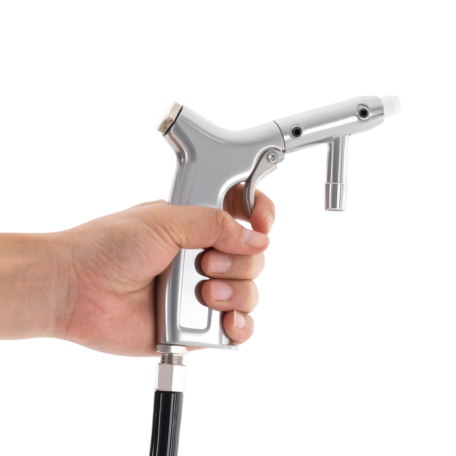 Sabbiatrice portatile, capacità 22 kg, con pistola a spruzzo e tubo da 4,5 m, portatile, per rimuovere ruggine, pulizia ad aria compressa, grigio