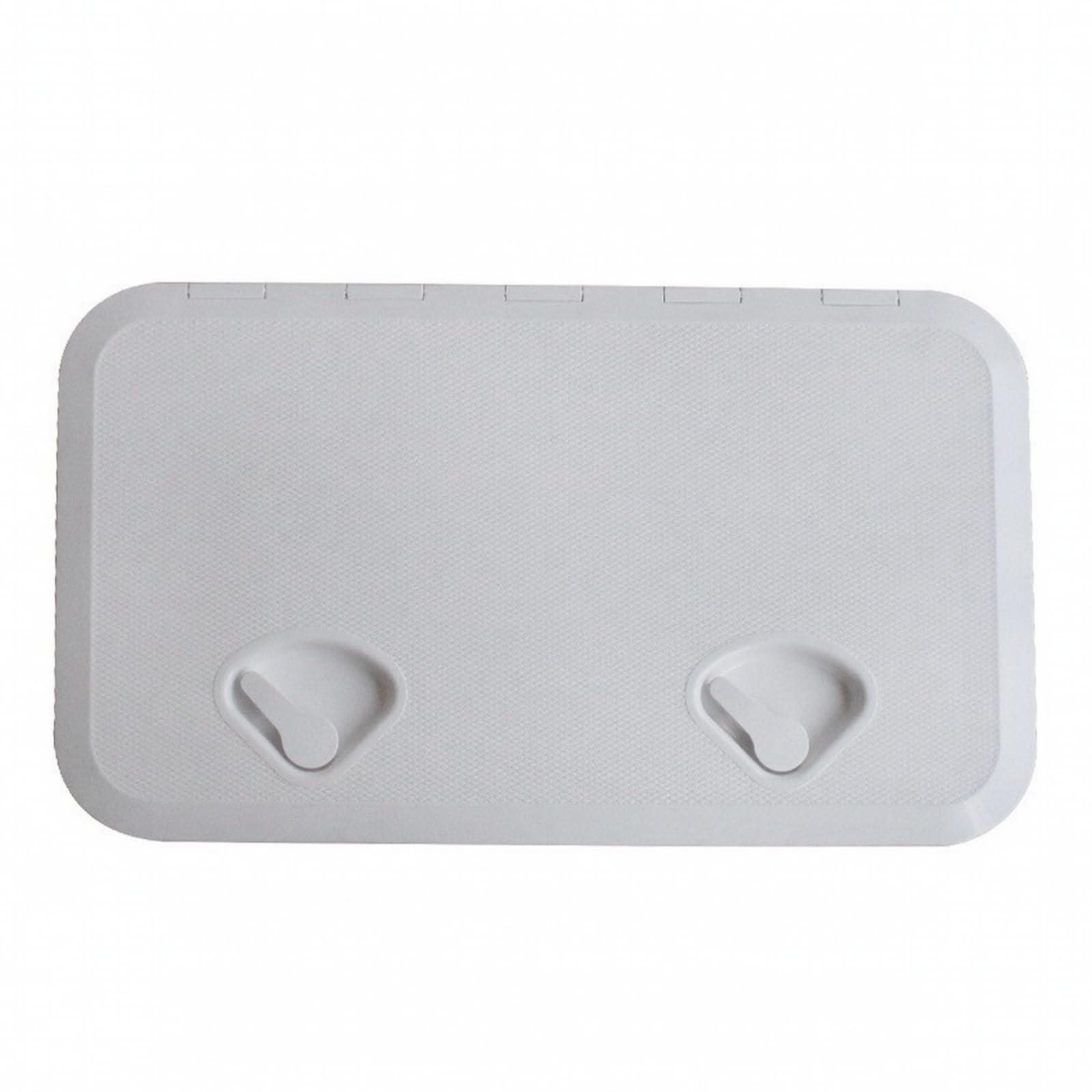 Sportello di Accesso Barca Portello Coperta Tappo Ispezione Scomparto con Maniglie Incassate Superficie Antiscivolo in FRP Rinforzato Resistente, Bianco, 353 606