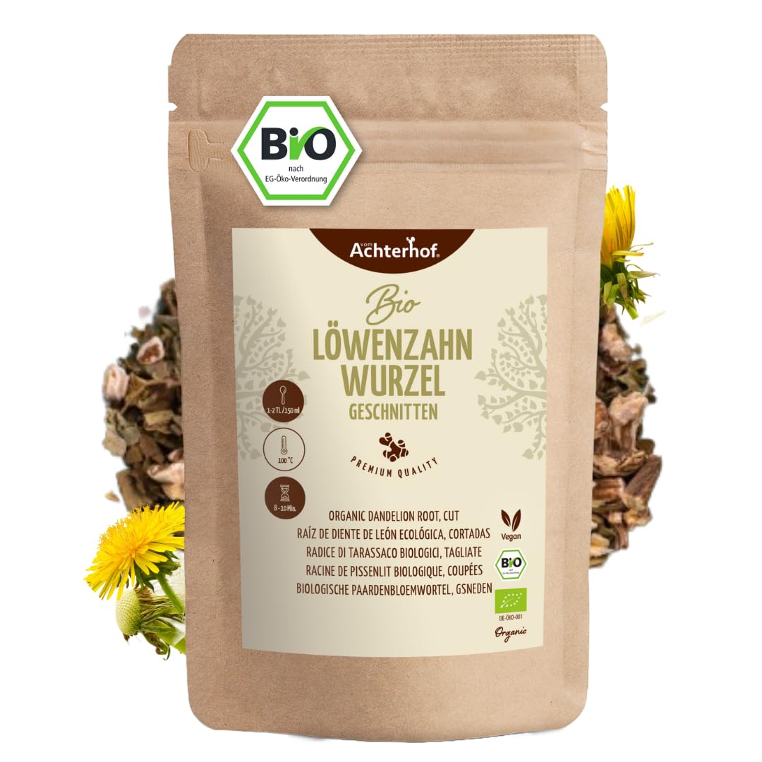 BIO Löwenzahnwurzel getrocknet geschnitten (100g) Löwenzahn-Wurzel-Tee vom-Achterhof - dandelion root cut organic