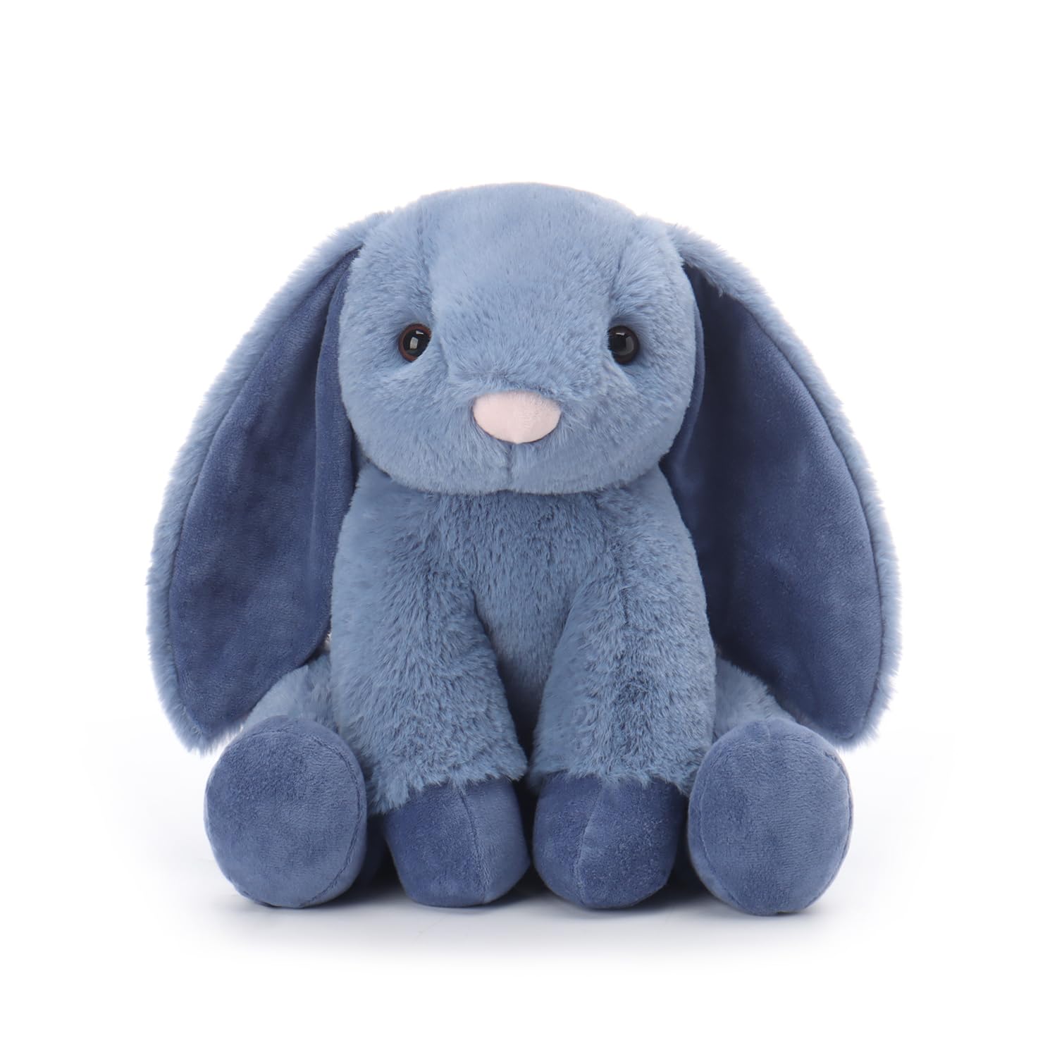 Apricot Lamb Navy Blue Bunny Rabbit Plushies Stuffed Animals for Baby Girl and Boy, Soft Cute Plush Toys for Kids, 12 Inches โ image 1