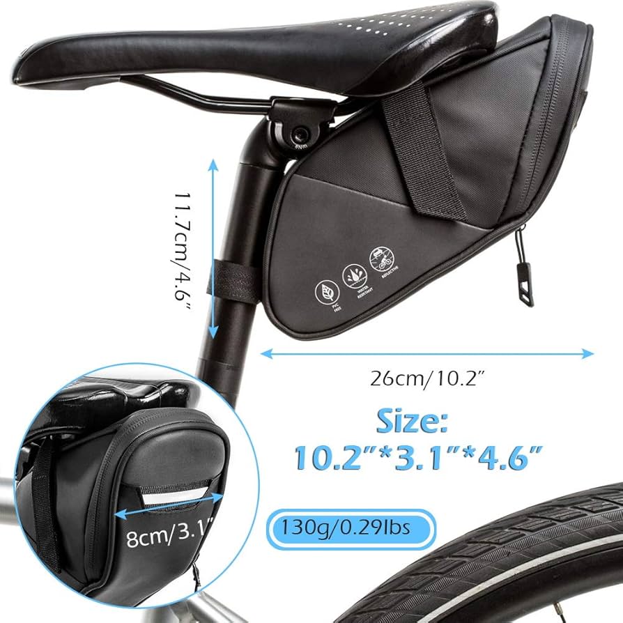 Amazon.co.jp: LAPACKER 自転車シートバッグ サドルバッグ 防水