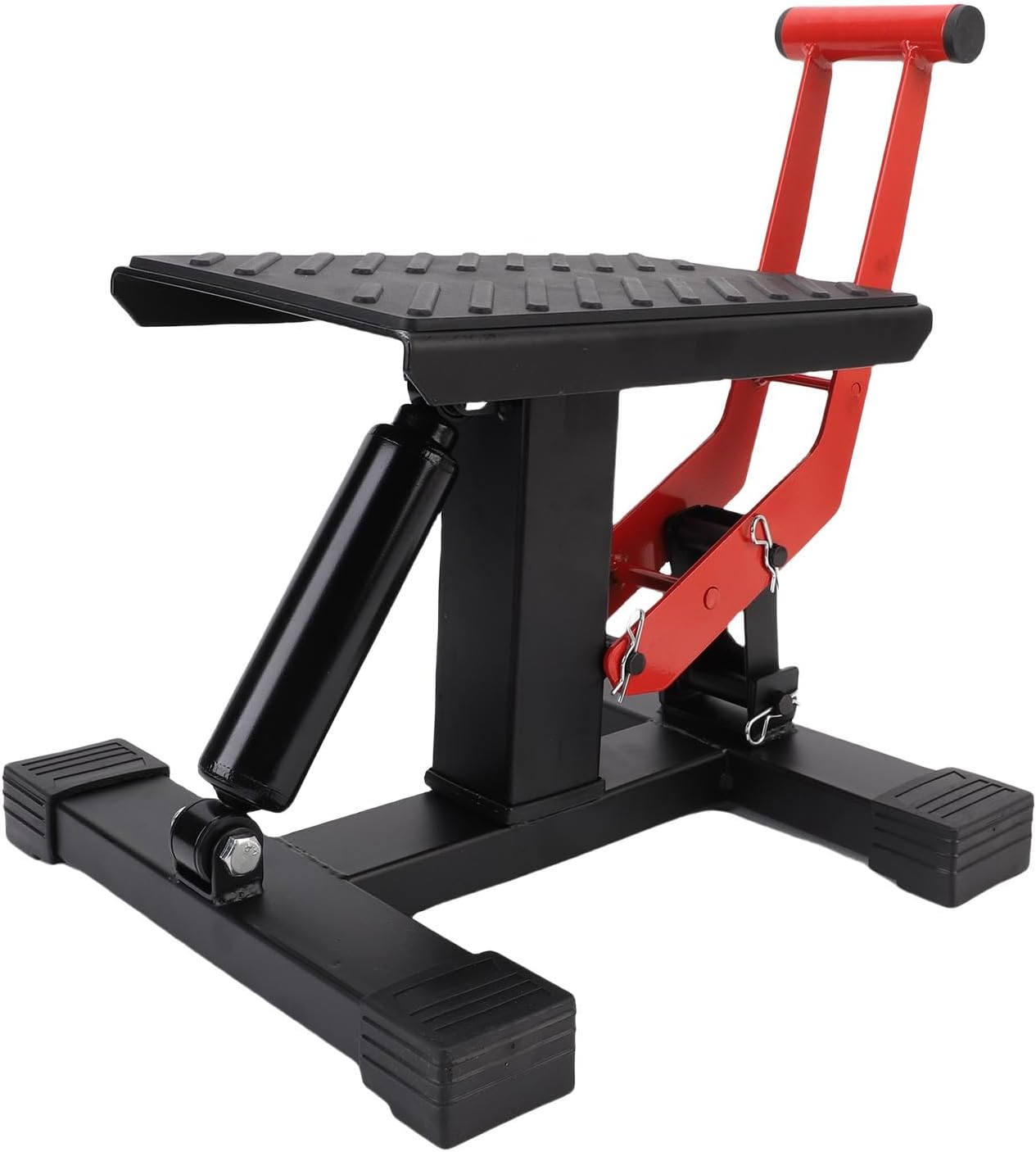 Brilluxa Lift Stand, Dirt Bike Lift Stand Motorcycle Jack Hoist 440lb Capacity with Adjustable Height, Non Slip Base