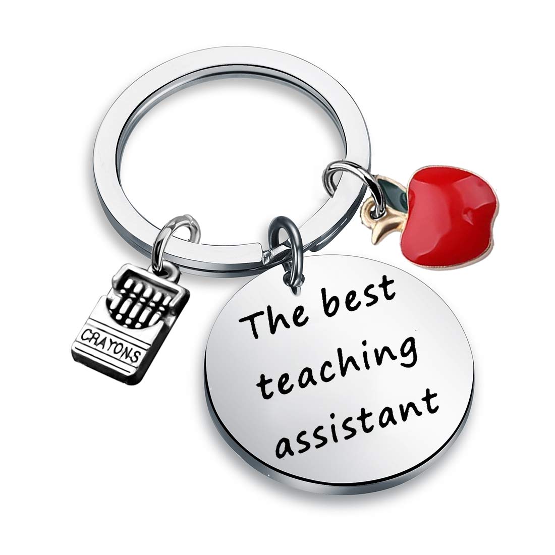 SEIRAA Teaching Thank You Gift Best Teaching Assistant Keychain Retirement Appreciation Gift End of Term Gift for Teacher