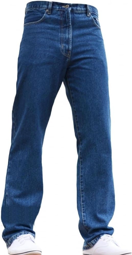 Blue Circle Mens Heavy Duty Work Wear Regular Straight Base Fit Stonewash Jeans 28-60
