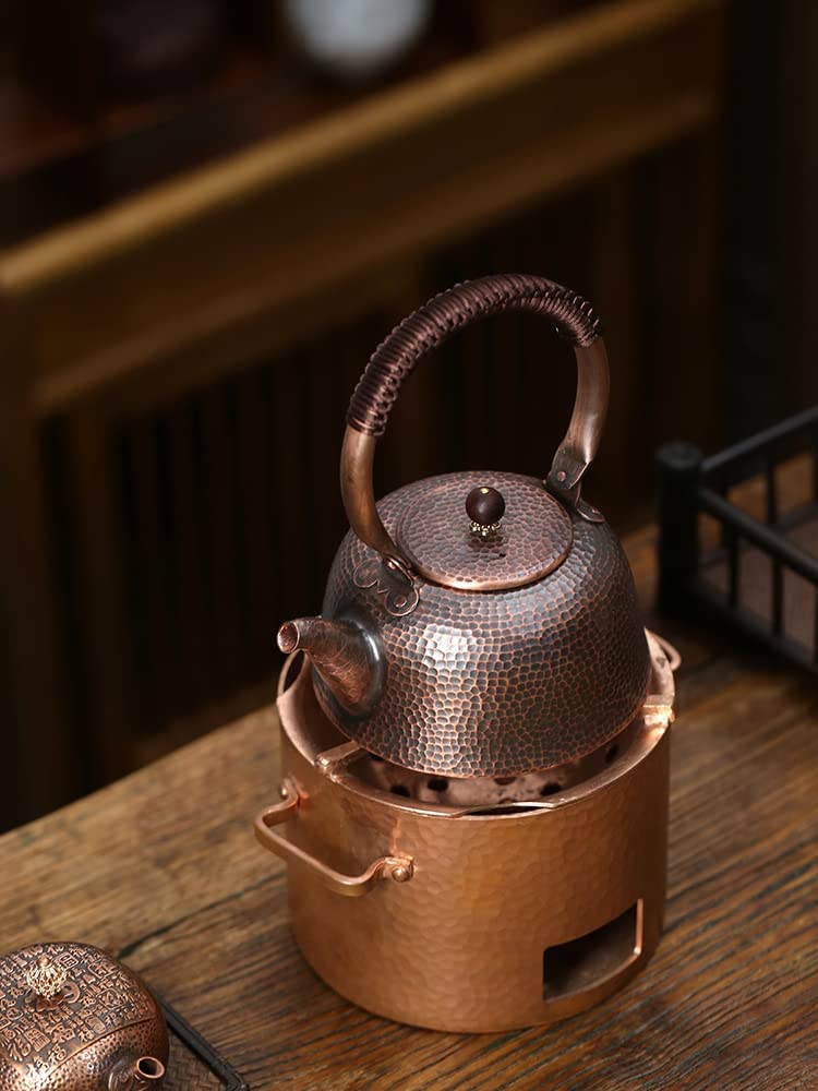 アンティーク　骨董品　槌目　銅製　茶道具　やかん器　在名　淨 アンティーク 骨董品 槌目 銅製 茶道具 やかん器 在名 淨