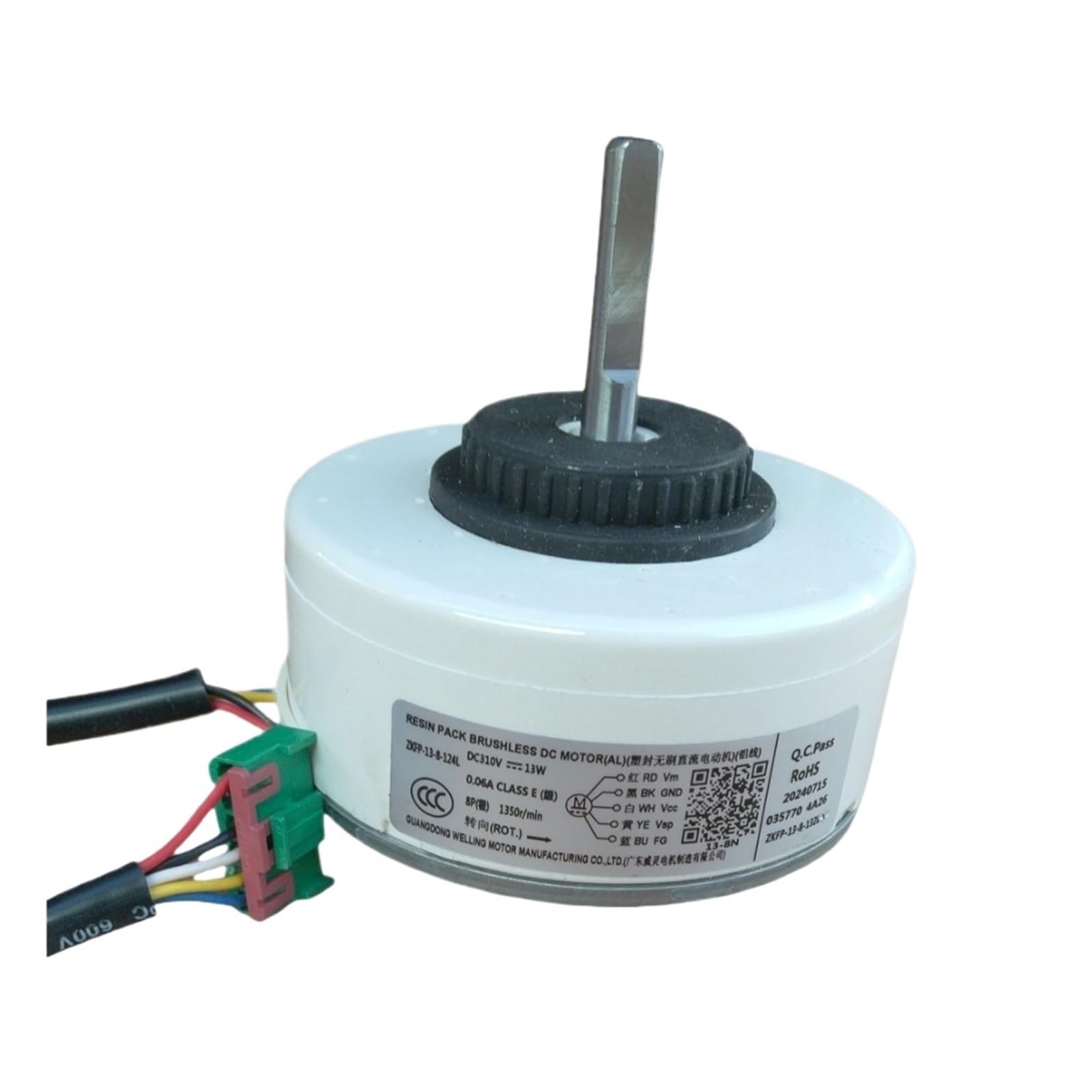 Air Conditioner Indoor Unit DC Fan Motor，Compatible ForAUX， ZKFP-13-8-124L DC310 13W 1350r/min Conditioning Parts