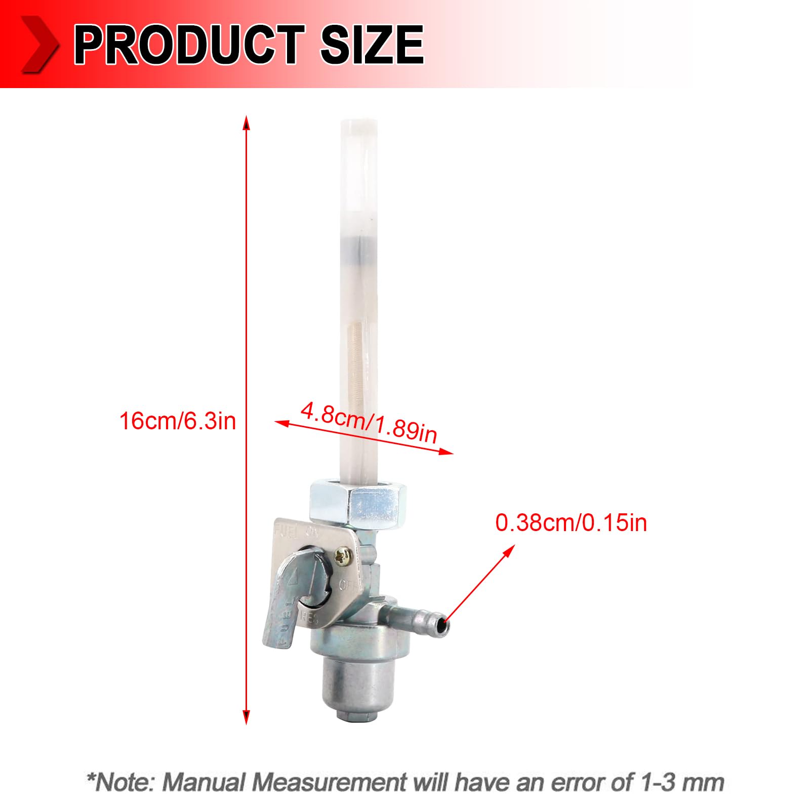 Amazon.com: 16950-HC0-015 Fuel Valve Petcock Gas Tank Valve Shut
