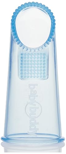 Miniatura 4 de Brilliant Wipe N Brush by Baby Buddy, cepillo de dientes de silicona, limpiador para bebés de 4 a 16 meses de edad, uso con toallita dental,