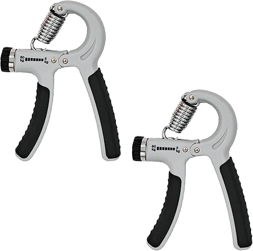 Fortalecedor agarre de mano, paquete de 2 unidades de entrenamiento de fuerza para antebrazo, dedo y muñeca, ejercitador de 11.0-132.3 lbs