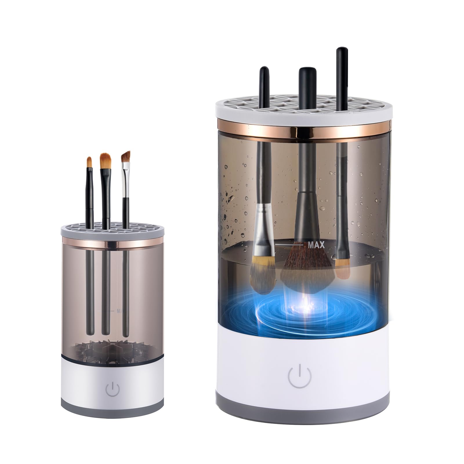 Umelee Limpiador de Brochas de Maquillaje Eléctrico, Máquina Limpiador Brochas Maquillaje Portátil, Limpiador de Brochas USB, Accesorio y Herramienta de Maquillaje, Regalo para Mujeres Esposas Amigas