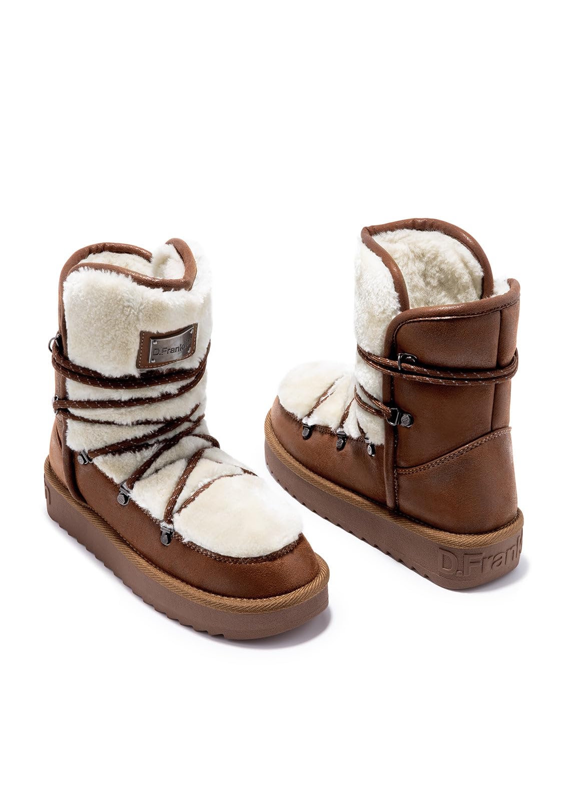 D.Franklin Buty Australijskie Damskie Nordic Trk Fur w kolorze camel - Buty Damskie - Moda Casual - Rozmiar (42) - Model nordic-trk