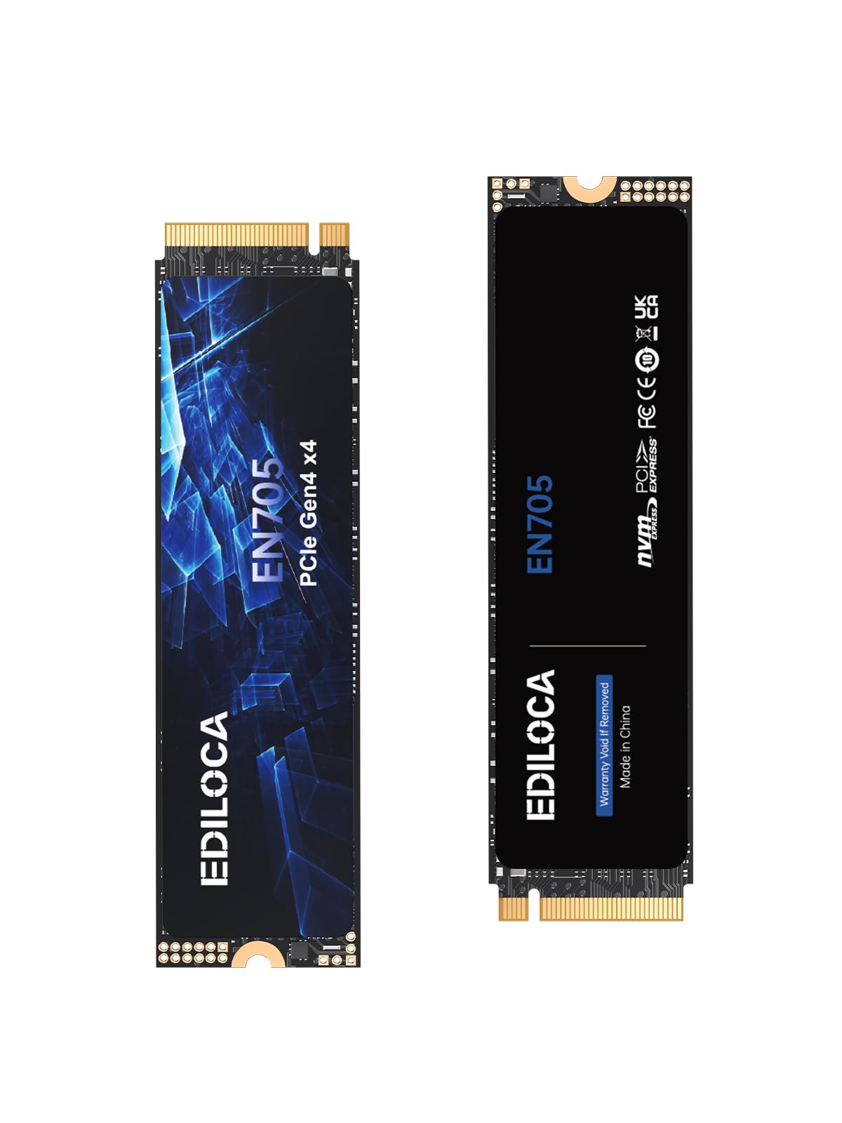 Ediloca EN705 SSD 4TB NVMe SSD M.2 PCIe Gen4, Internal SSD, 3D NAND TLC, up to 4300MB/s, Internal Solid State Drive, Dynamic SLC Cache, Compatible with PS5, Laptops and PC Desktops
