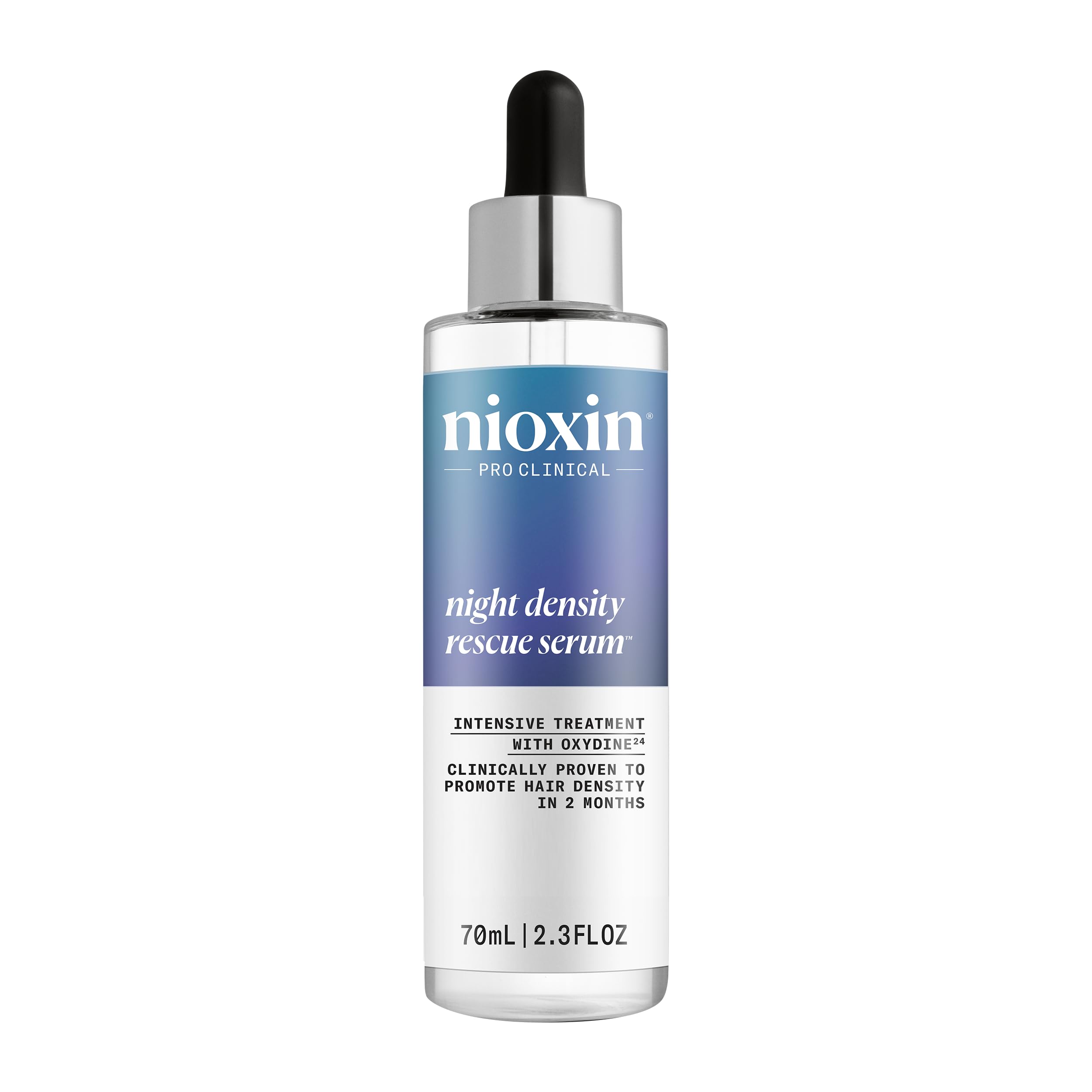 NIOXIN Night Density Rescue Serum - Sérum de Nuit Épaississant Booster de Croissance - Enrichi en Gingembre et Caféine (70 ml)