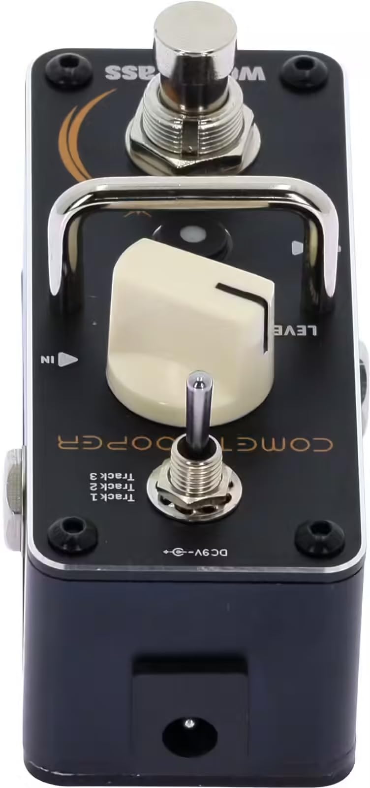 Woodbrass Comet Looper - Pedale Looper chitarra formato Mini Looper - 30 min di registrazione 24-bit/44,1 kHz, Loop Overdubs Illimitati, 3 Banche Memoria, Undo/Redo, USB-C Import/Export WAV