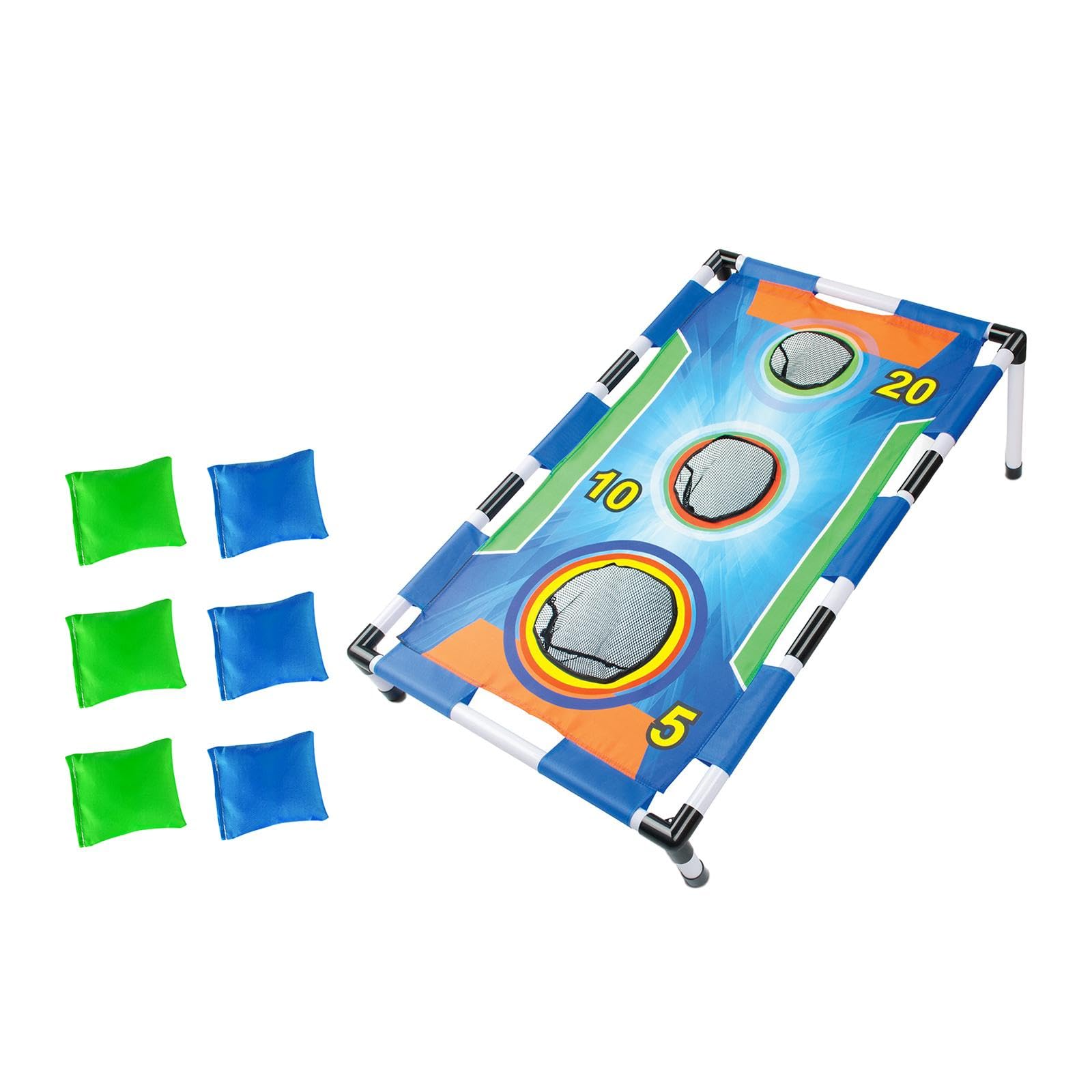 B Baosity Jeu de Lancer de Sacs de Sable, Jouet éducatif pour Les Tout-petits, 3 Trous