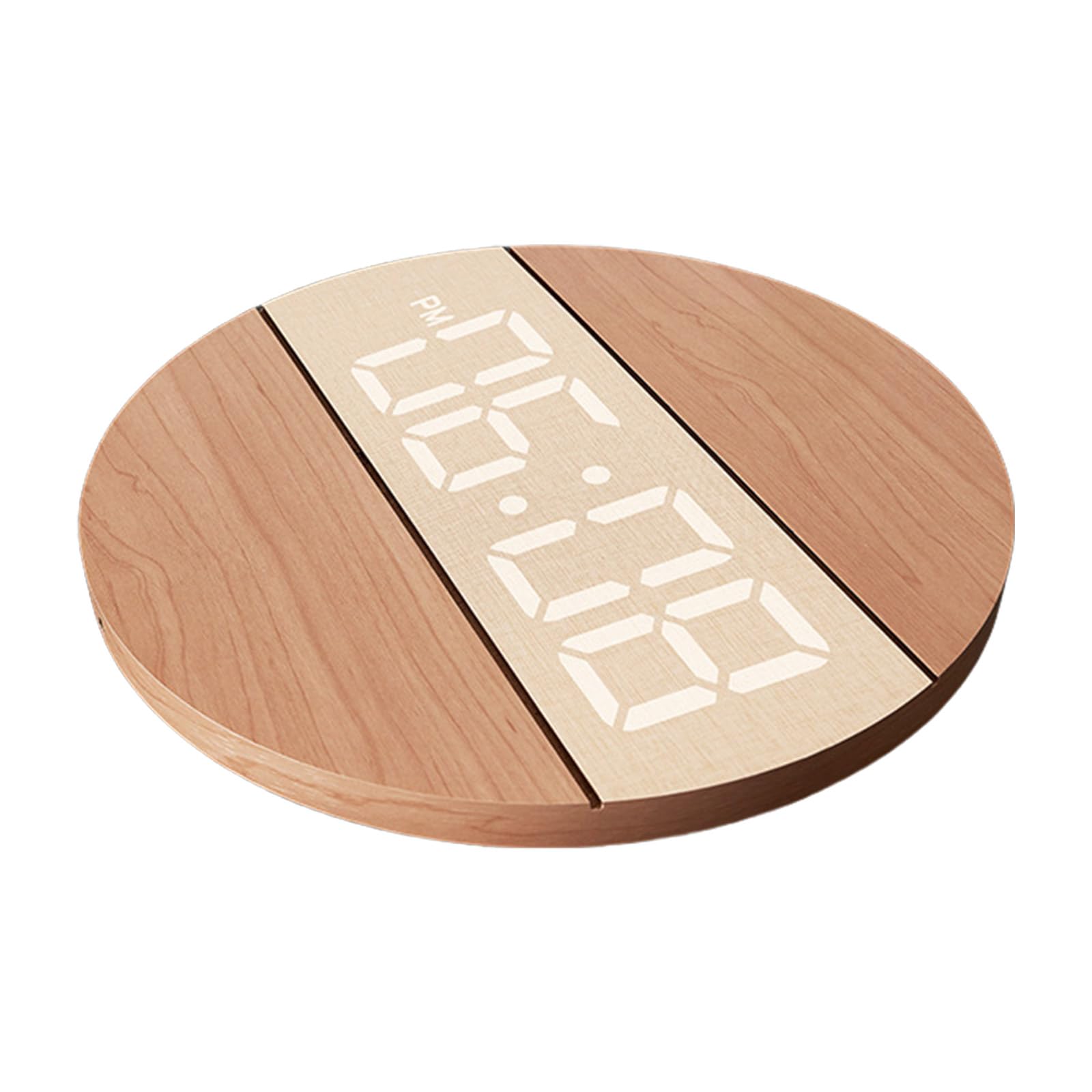 Hsioluted Minimalists Designs Wall Clock with Quiet Operate, Friendly Wood for Interior Decors Quiet Movement Wood Wall Clock