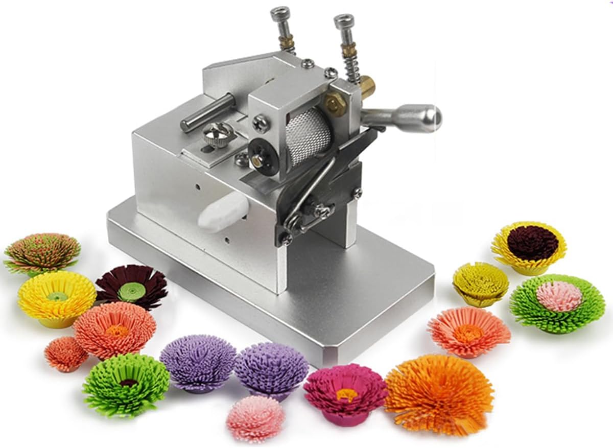 DIY Manual Paper Quilling Machine, Manual Quilling Fringer Machine for Tassel Fringer Cutting MFlower Rolls Making Paper Cutting