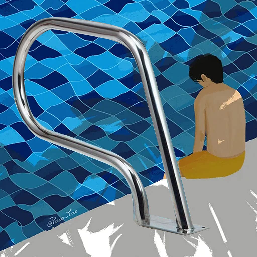 Main courante de piscine pour sécuriser l'accès aux baignades en famille