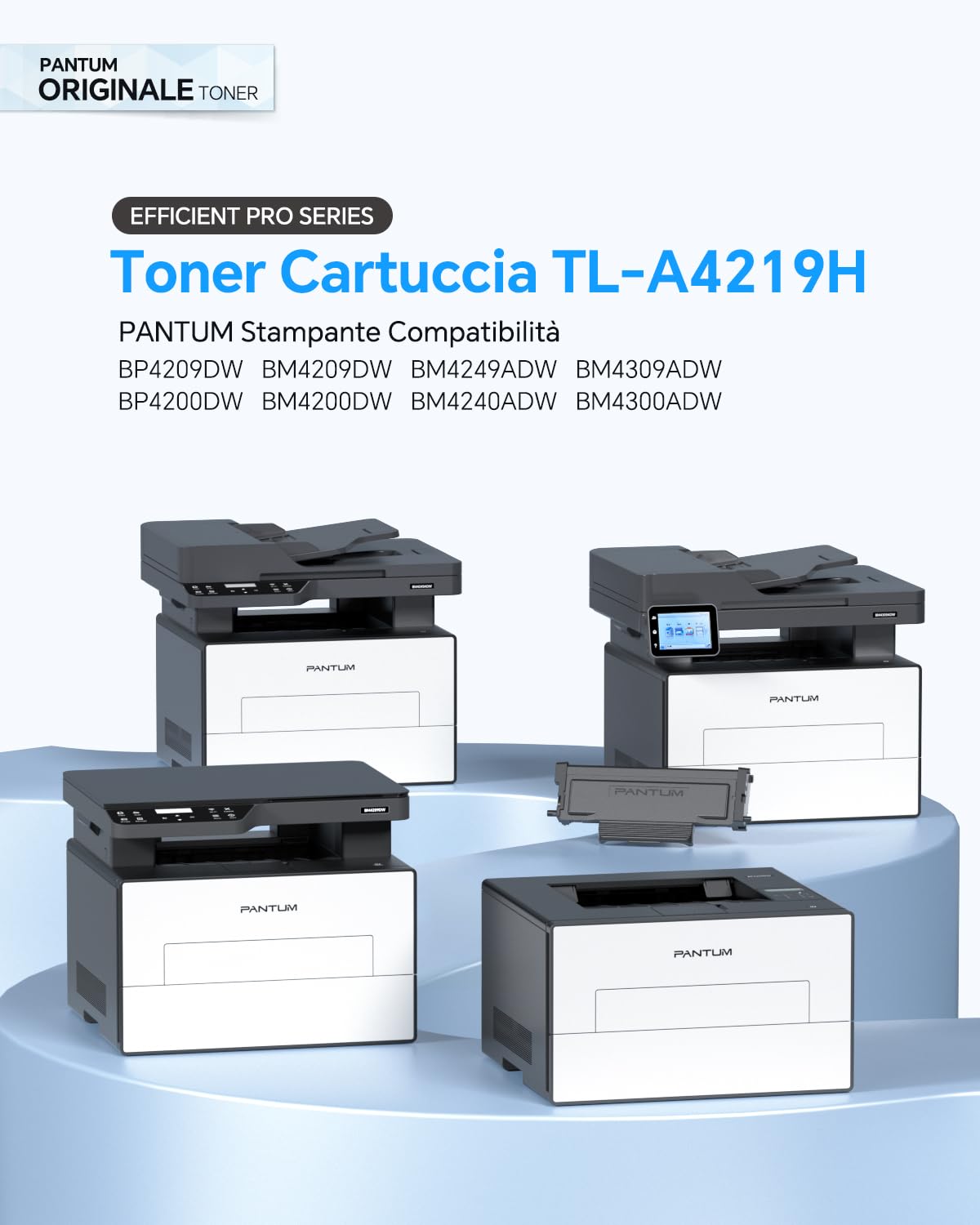 PANTUM TL-A4219H Originale Cartuccia Toner Nero per Stampante Laser BP4209DW BM4209DW BM4249ADW BM4309DW, Capacità fino a 3.000 pagine, (Nero, 1-Pack)