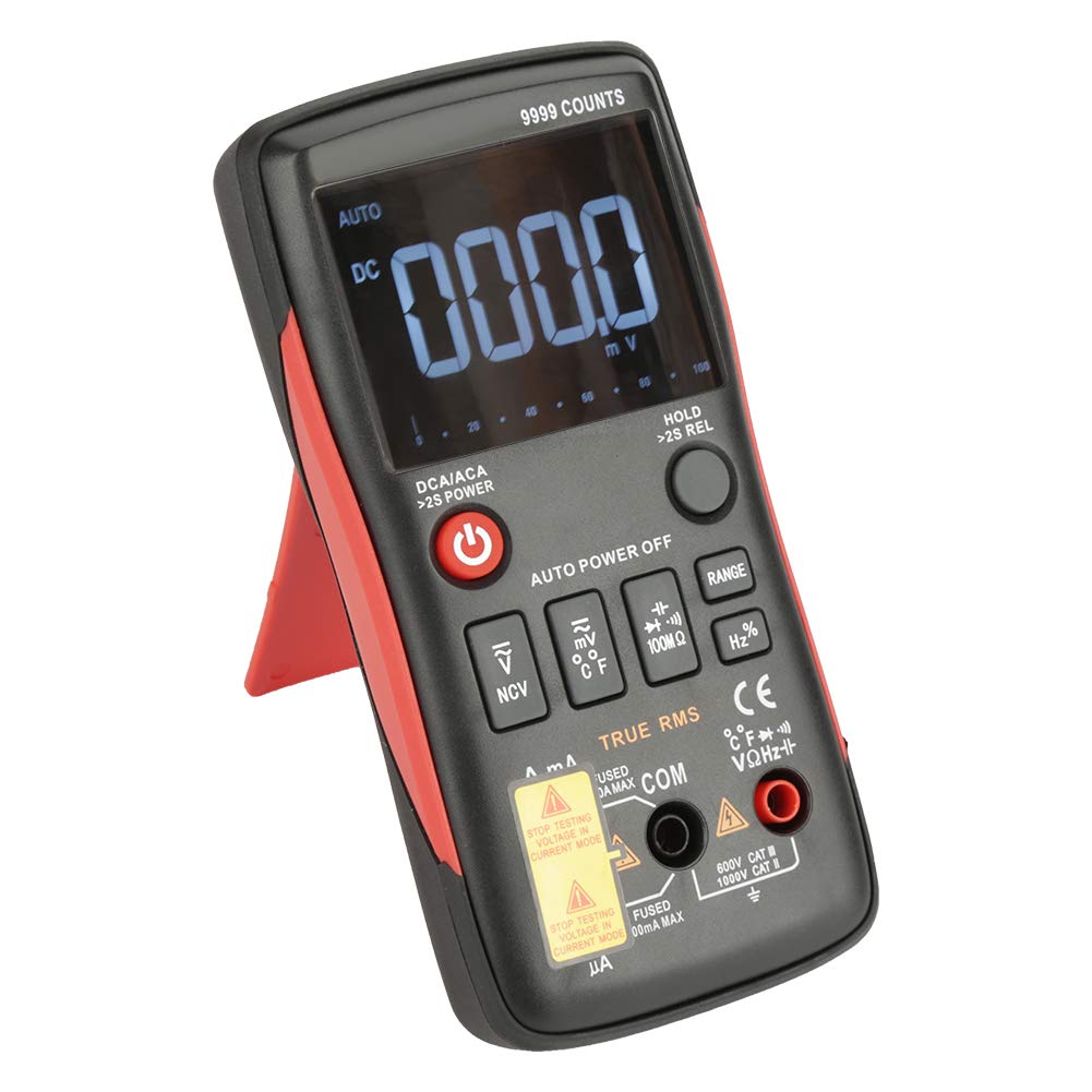 Q1 True-RMS Digital Digital Multimeter, Multimeter Multimeter Button 9999 Counts Analog Bar Graph Auto Ranging Measure Voltage