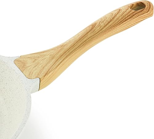 SENSARTE Sartén, accesorios de mango de baquelita, compatible con repalement, colección de cerámica blanca, ollas y sartenes