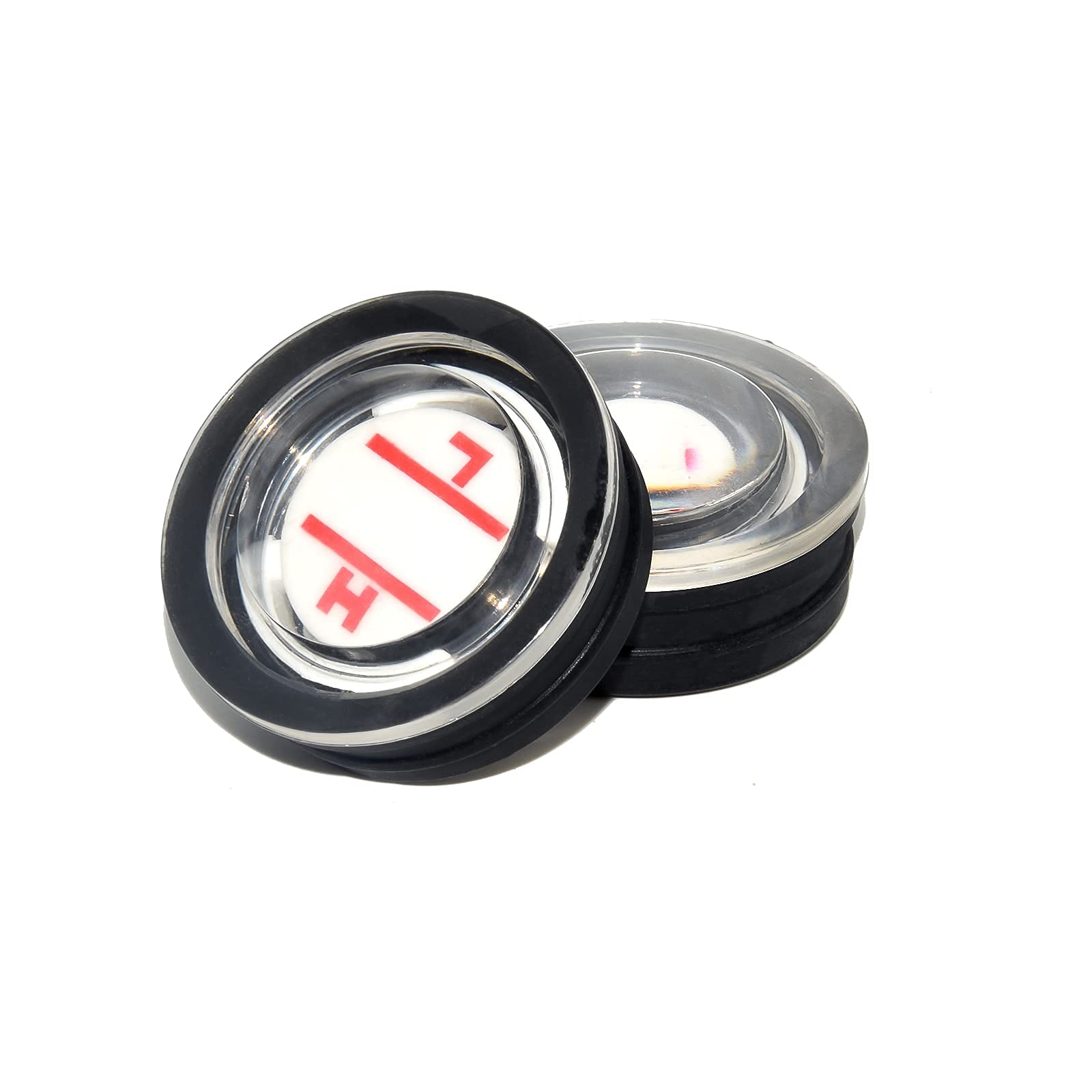 Clear Plastic Round Oil Level Sight Glass 27mm For Air Compressor Sight Glass Le - Foto 4