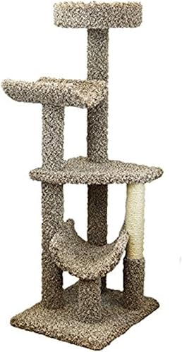 New Cat Condos 140002-Neutral Multi Nivel Grande Gimnasio Gato Árbol para Gatos