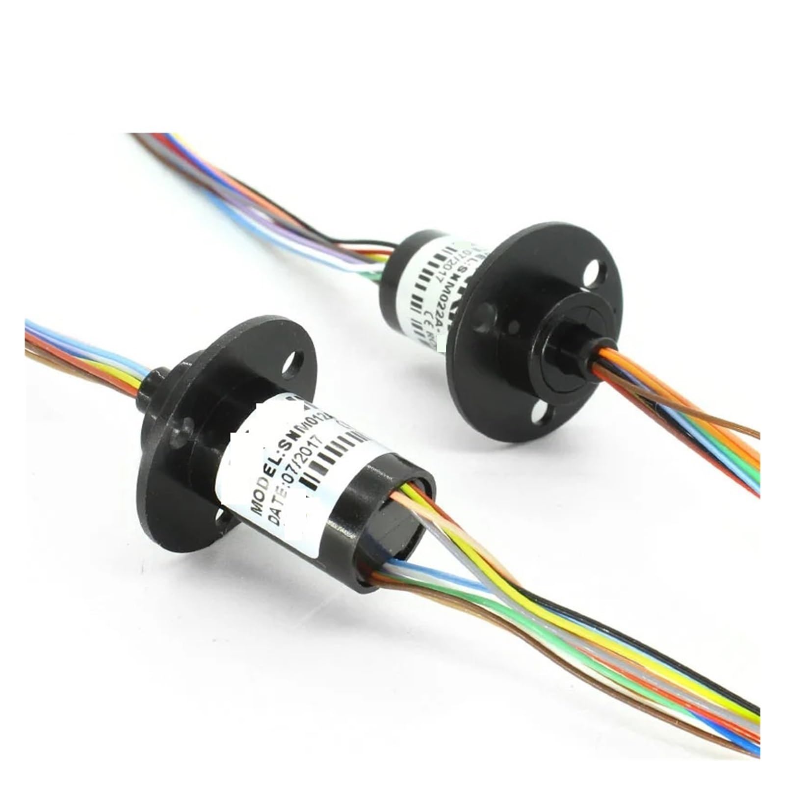 Mini-Kapsel-Schleifring SNM012 6 Drähte/12 Drähte/18 Drähte Schleifringe 2A Signal(12wires A-flange)