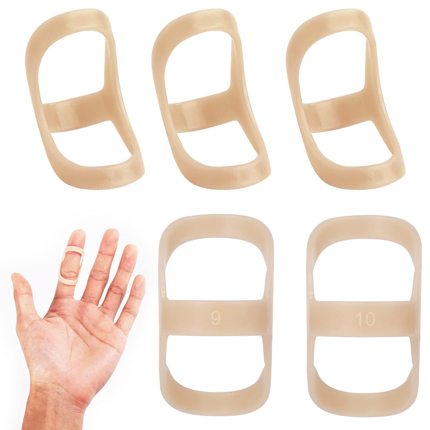 5pcs Oval Finger Splint, Trigger Finger Splint Trigger Finger Support