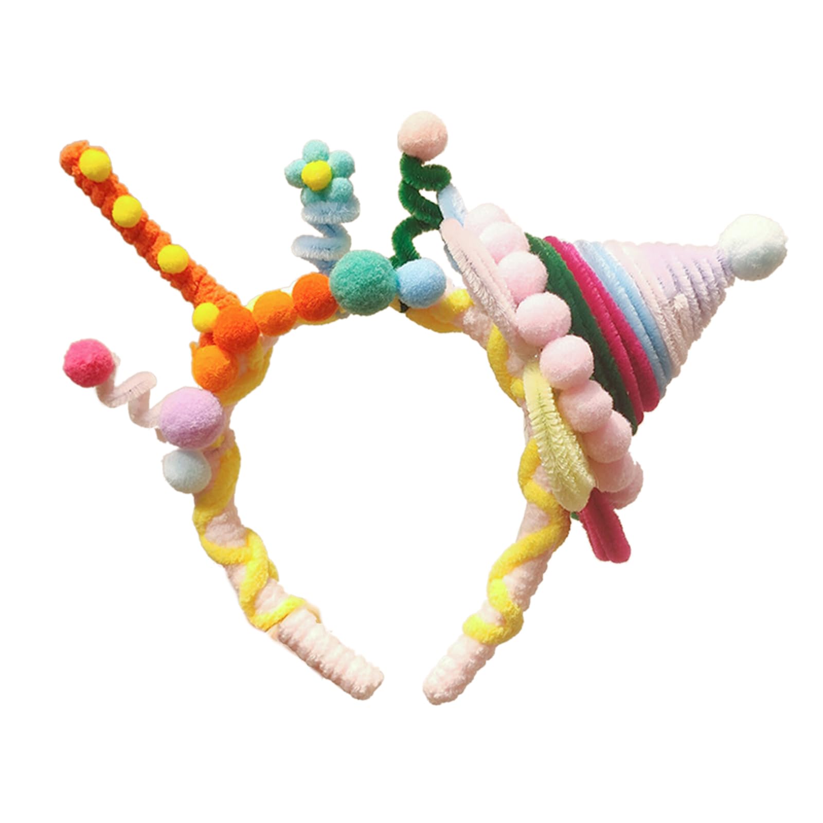 Fentency Handmade Twist Birthday Headbands Adjustable Headwear Festive Headpiece for Women's Hair Styling