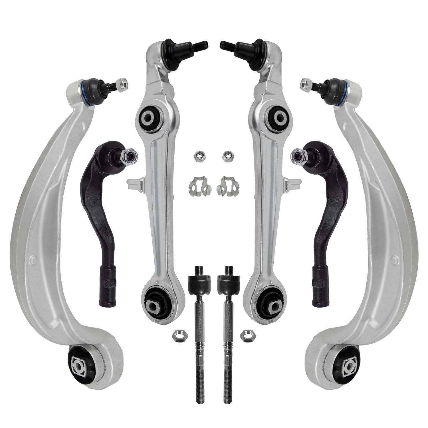 Detroit Axle - 8pc Front End Control Arms Kit for 2009 2010 Audi A4 Quattro