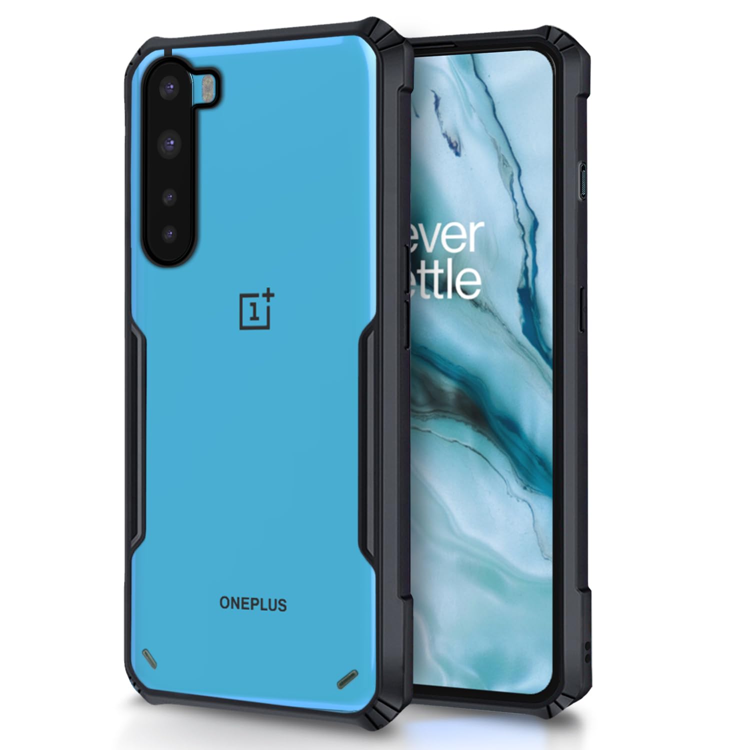 Pikkme Thermoplastic Polyurethane, Plastic Shockproof Bumper Case Clear Transparent Case Back Cover for OnePlus Nord 2020, OnePlus Nord 2020 (Black) (B09884KZQY) Amazon Price History, Amazon Price Tracker