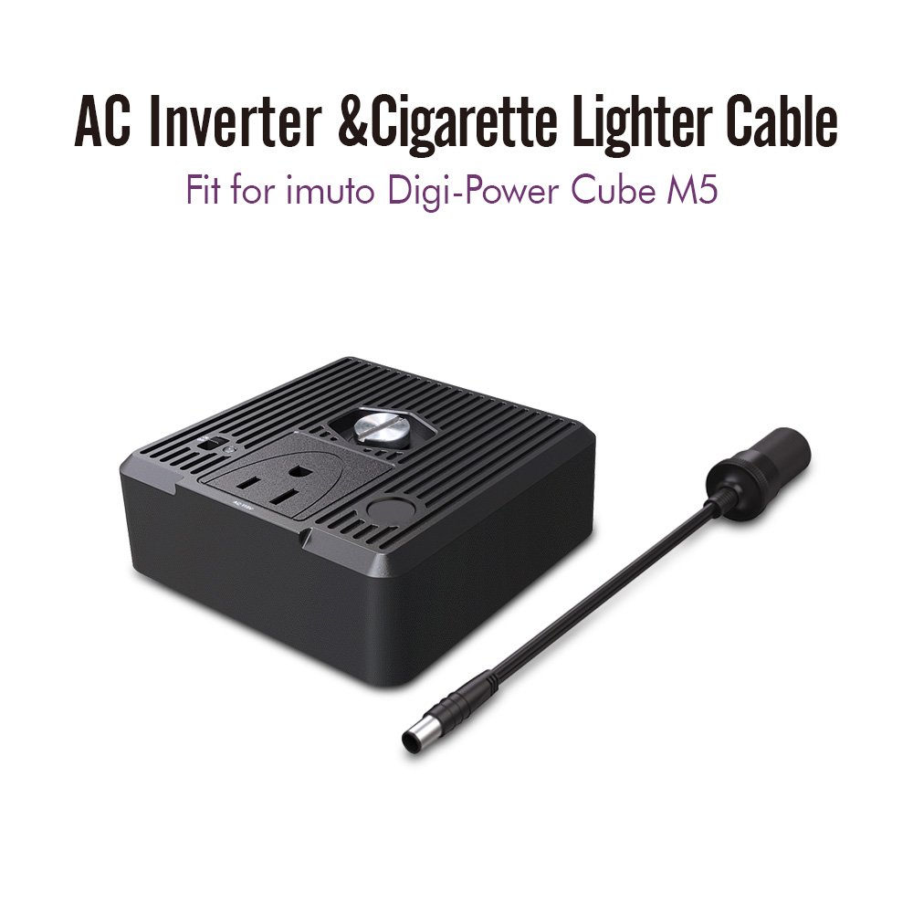 imuto 100W Power Inverter DC 12V to 110V AC Inverter Compact and Powerful with Cigarette Lighter