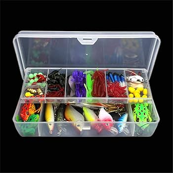 RoseFlower Fishing Lure Kit Artificial Spoon Fishing Lure Set For Trout