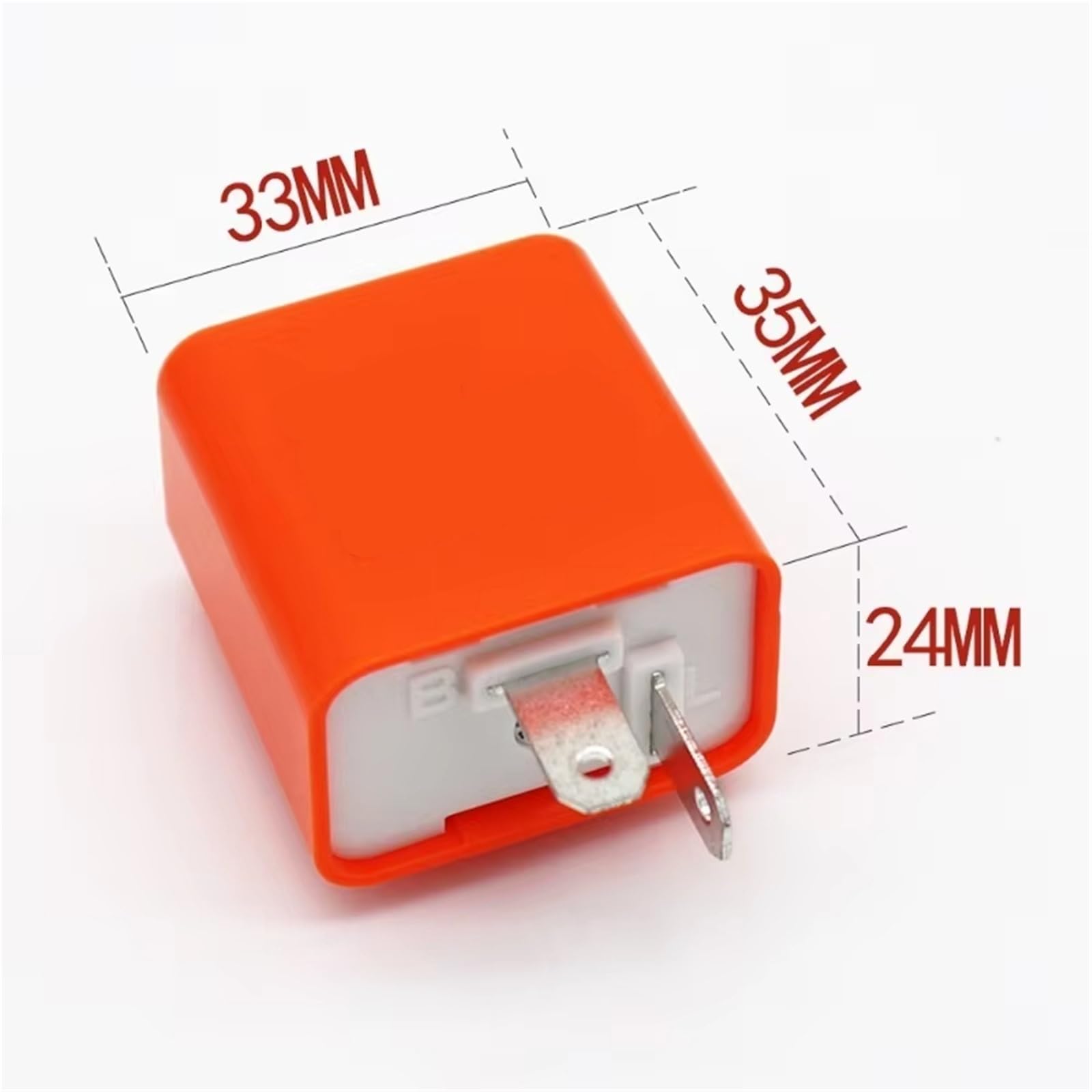 Relè Lampeggiante Quadrato Con Frequenza Regolabile Elettronica 12V 2 Pin Sterzo Modulo Indicatore Hyper Flash Degli Indicatori Direzione Motociclo