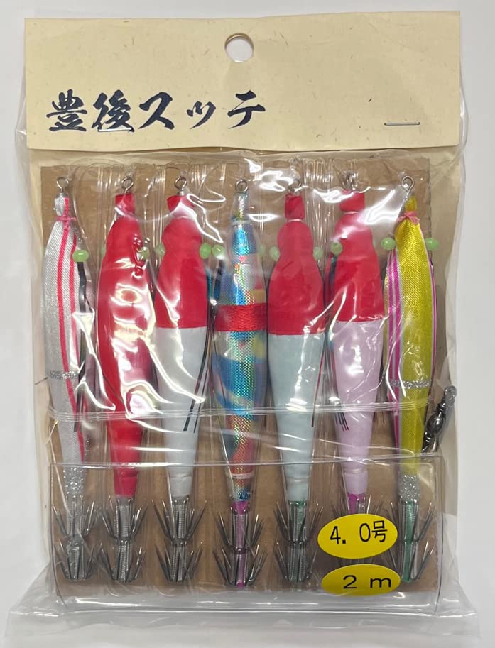 豊後スッテ　7本付き 3号 　2個セット（2袋） イカ釣り　　新品未使 豊後スッテ 7本付き 3号 2個セット（2袋） イカ釣り 豊後スッテ