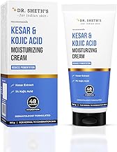 Dr. Sheth's Kesar & Kojic Acid Moisturizing Cream | For Normal to Combination Skin | Reduces Pigmentation | 48hr Deep Hydration | Formulated with NMFs | Non Sticky | For Men & Women | 100g