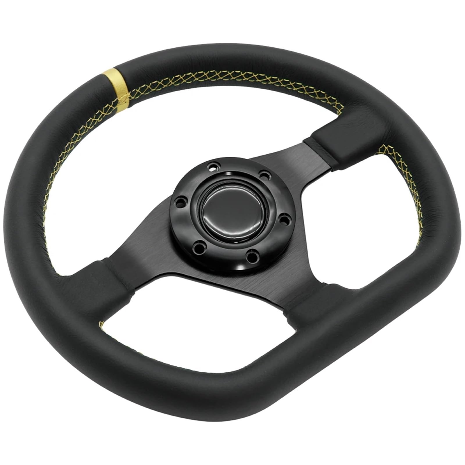 Volante da corsa Volante sportivo da corsa in pelle stile D 11,8 pollici/300 mm per corsa rallye
