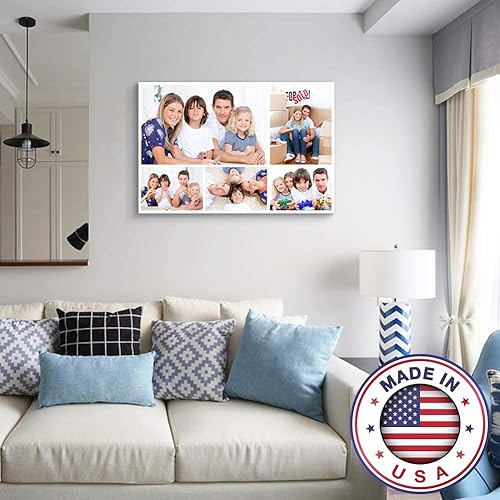 Miniatura 2 de Signford, impresiones en lienzo a medida, póster personalizado de viaje, arte de pared con tus fotos en marco de madera