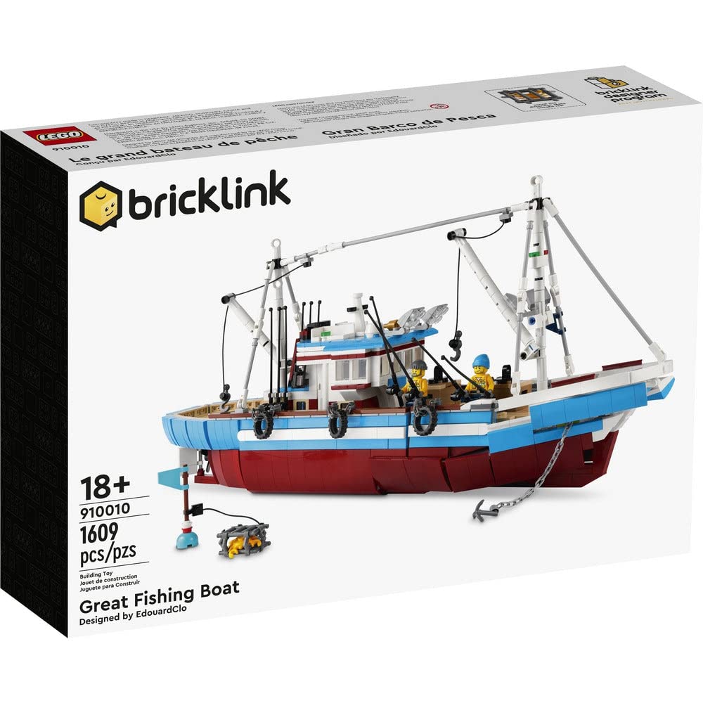 LEGO® BRICKLINK SPECIAL EDITION 910010 THE GREAT FISHING BOAT building kit (1609 pcs) for grown up kids 18+